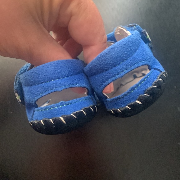 Pediped Gustan Blue Lime Baby Sandal 6-12 months - Picture 4 of 7